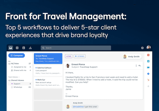 Product Demo: Front for Travel Management