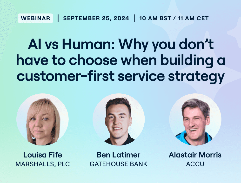 AI vs. Human: Why you don’t have to choose when building a customer-first service strategy