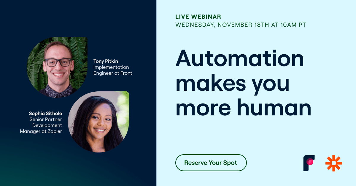 Automation makes you more human