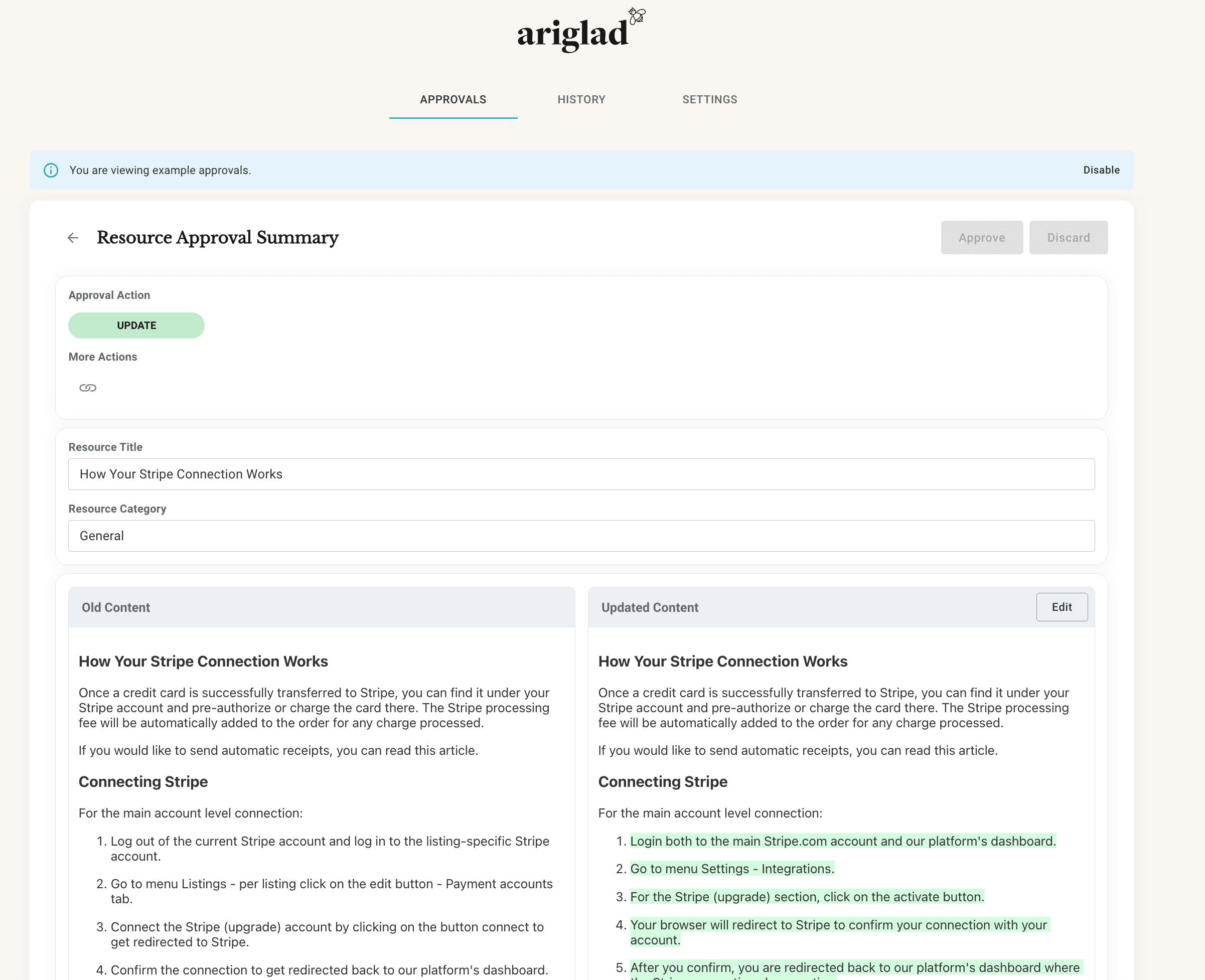 Screenshot of Ariglad