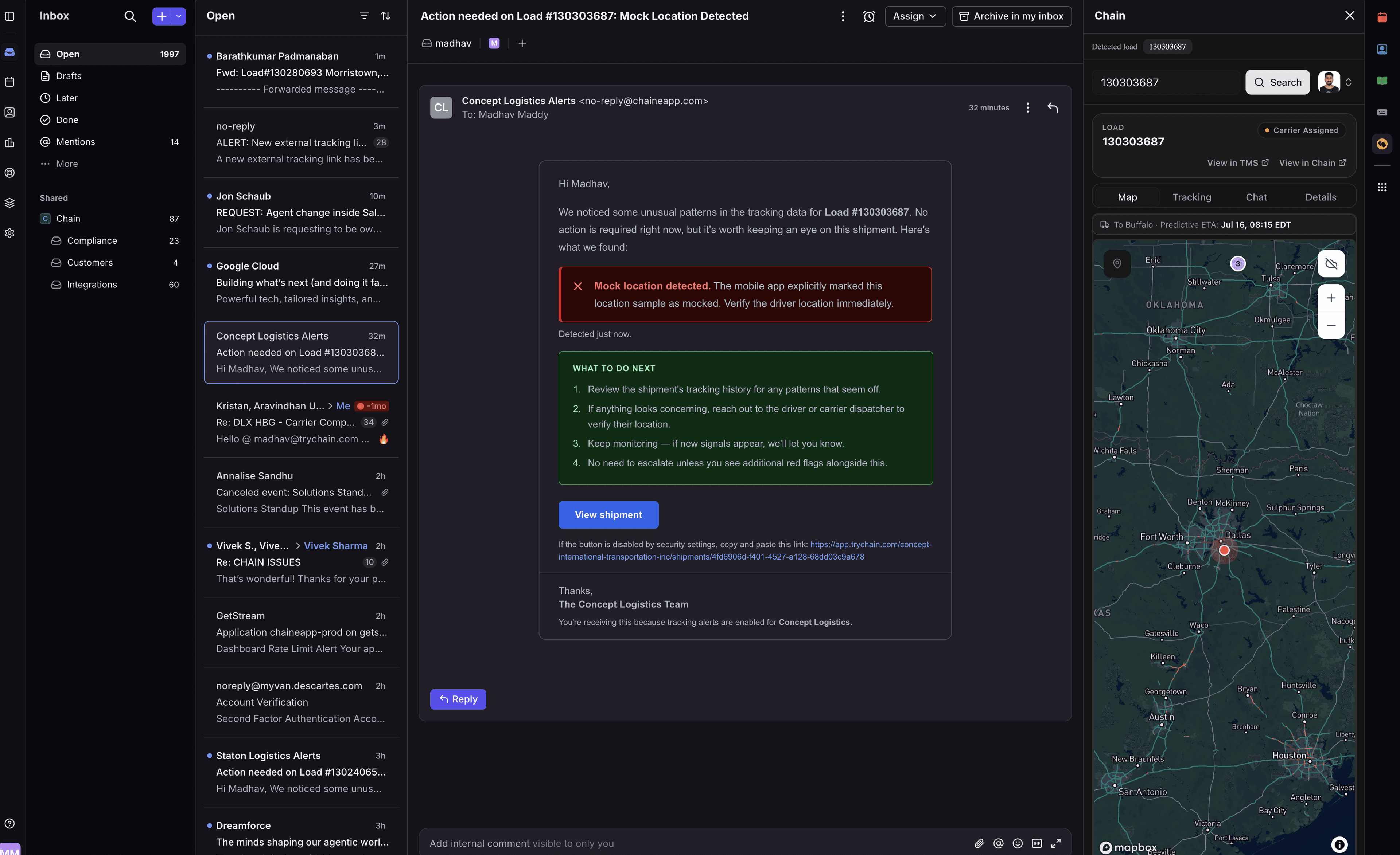 Screenshot of Chain