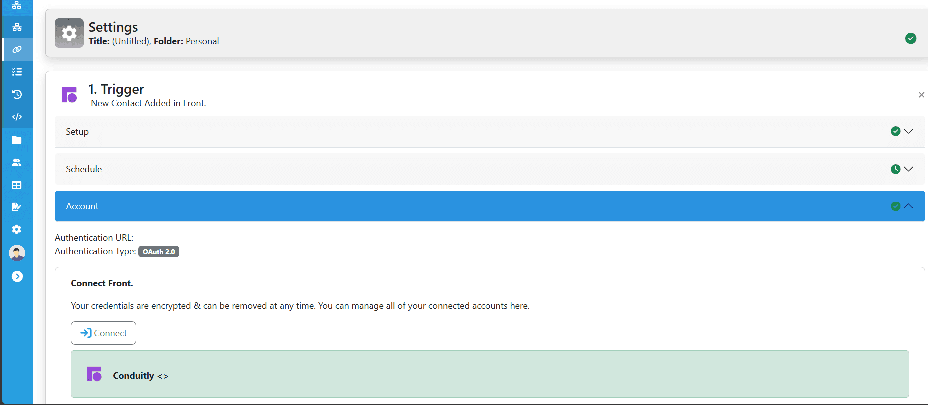 Screenshot of Conduitly