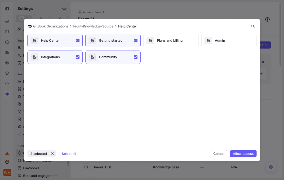 Screenshot of GitBook