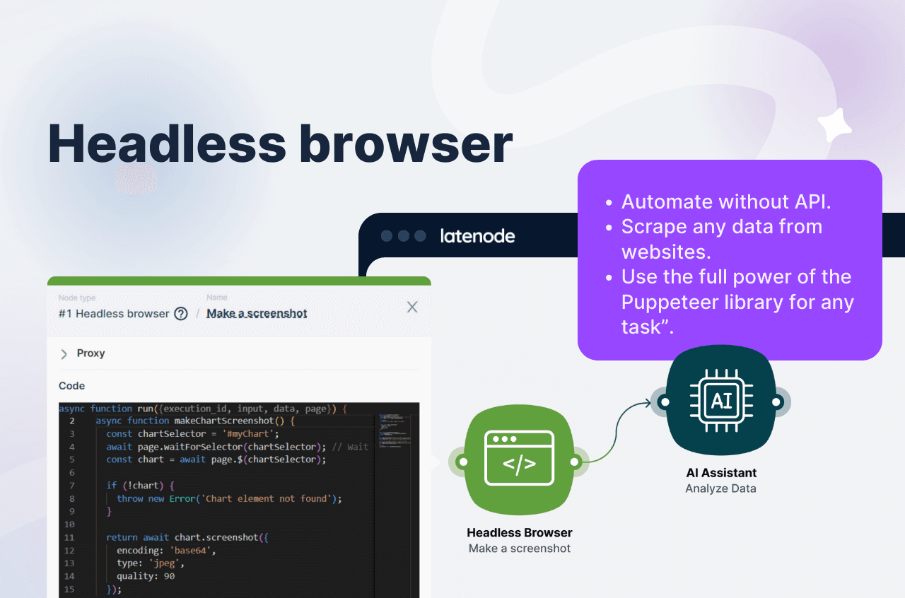 Screenshot of Latenode
