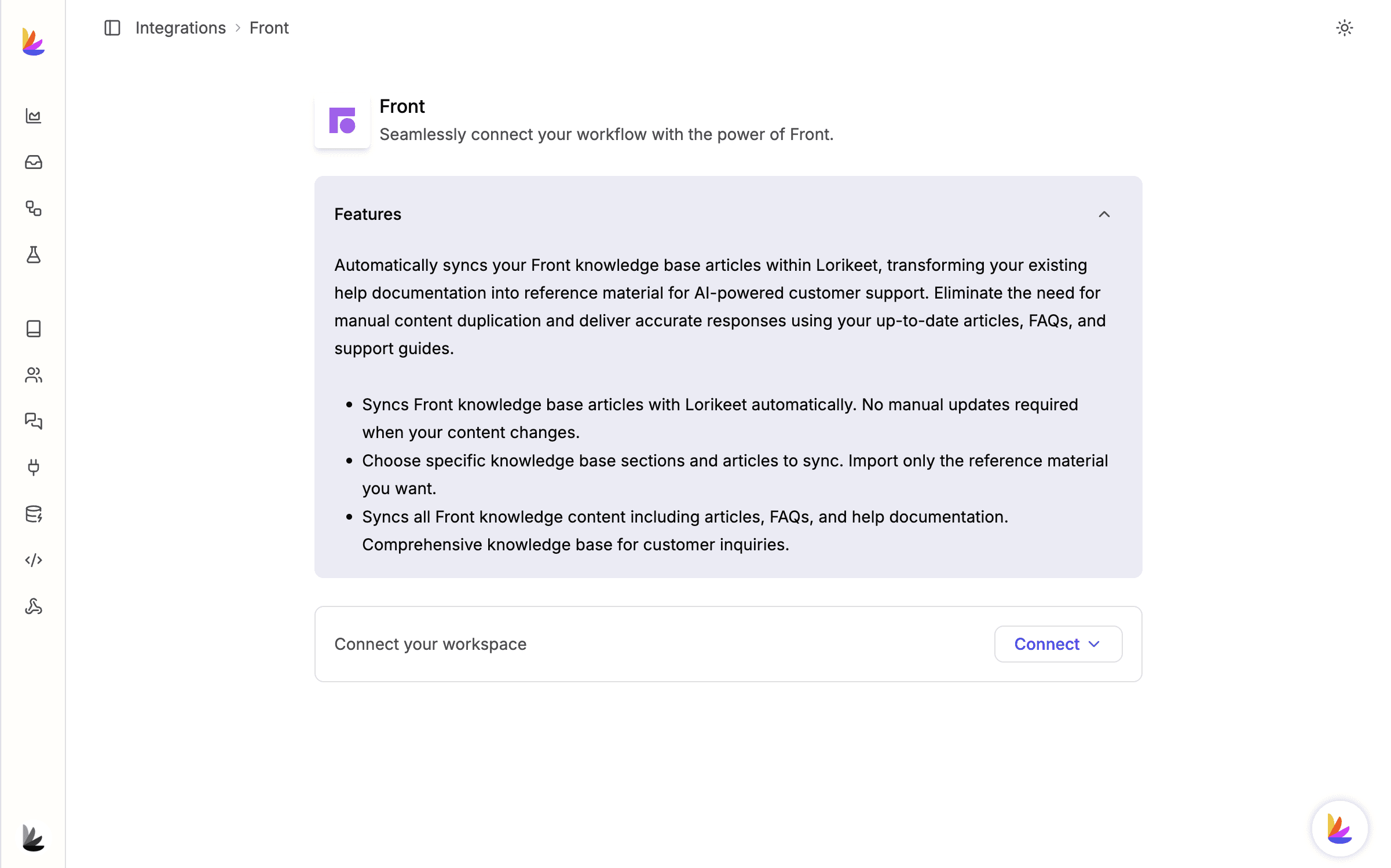 Screenshot of Lorikeet