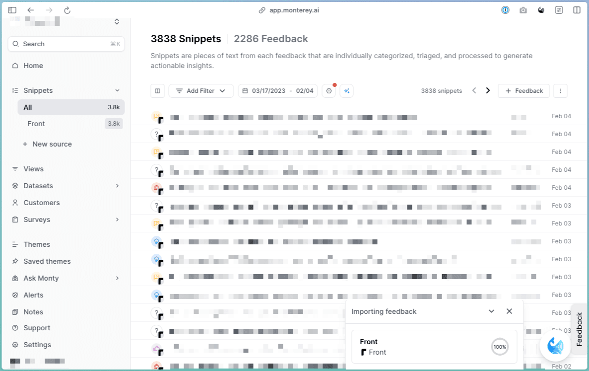 Screenshot of Reforge Insight Analytics