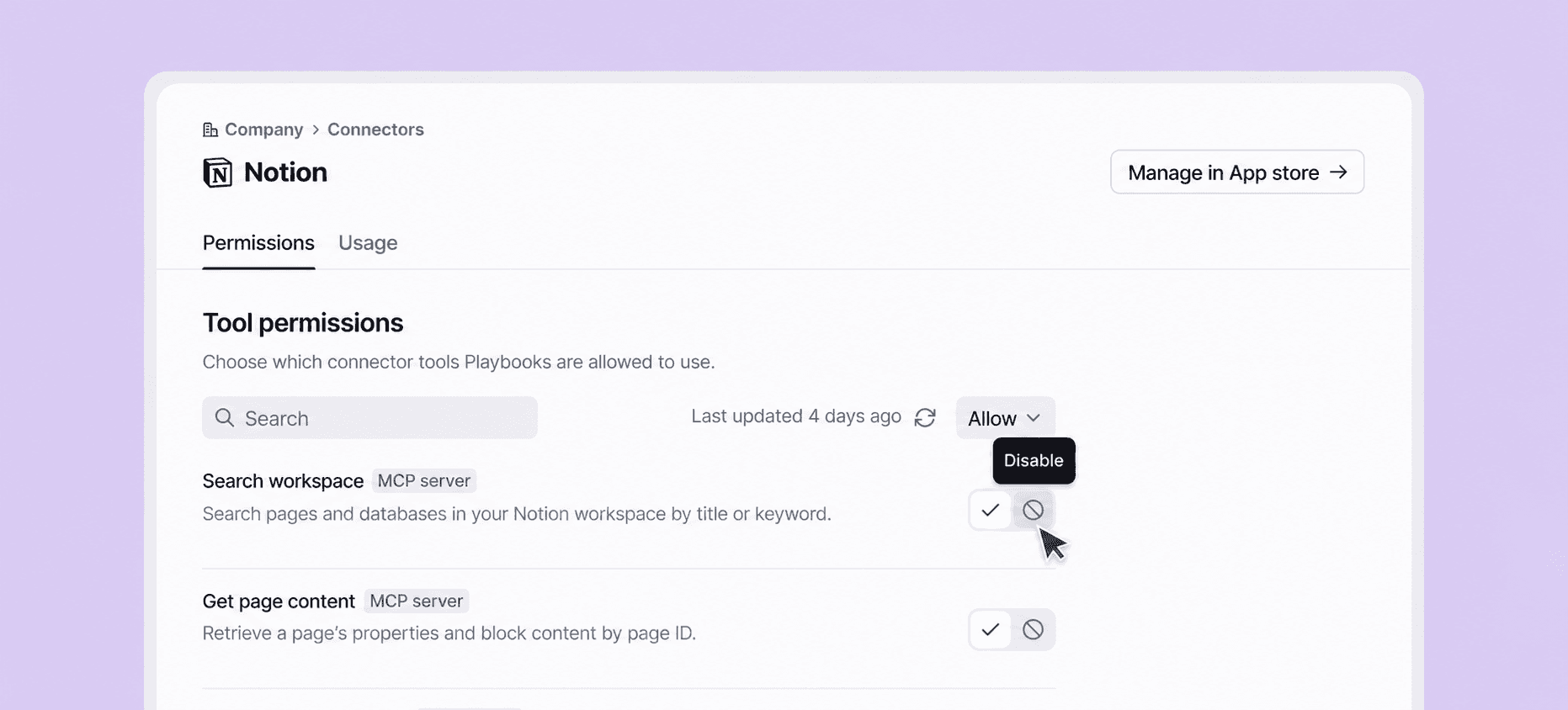 Screenshot of Notion