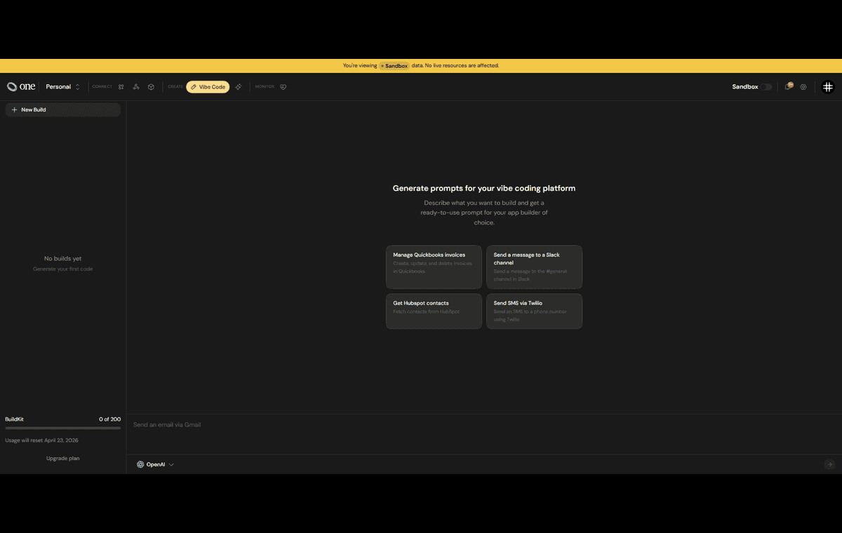 Screenshot of One