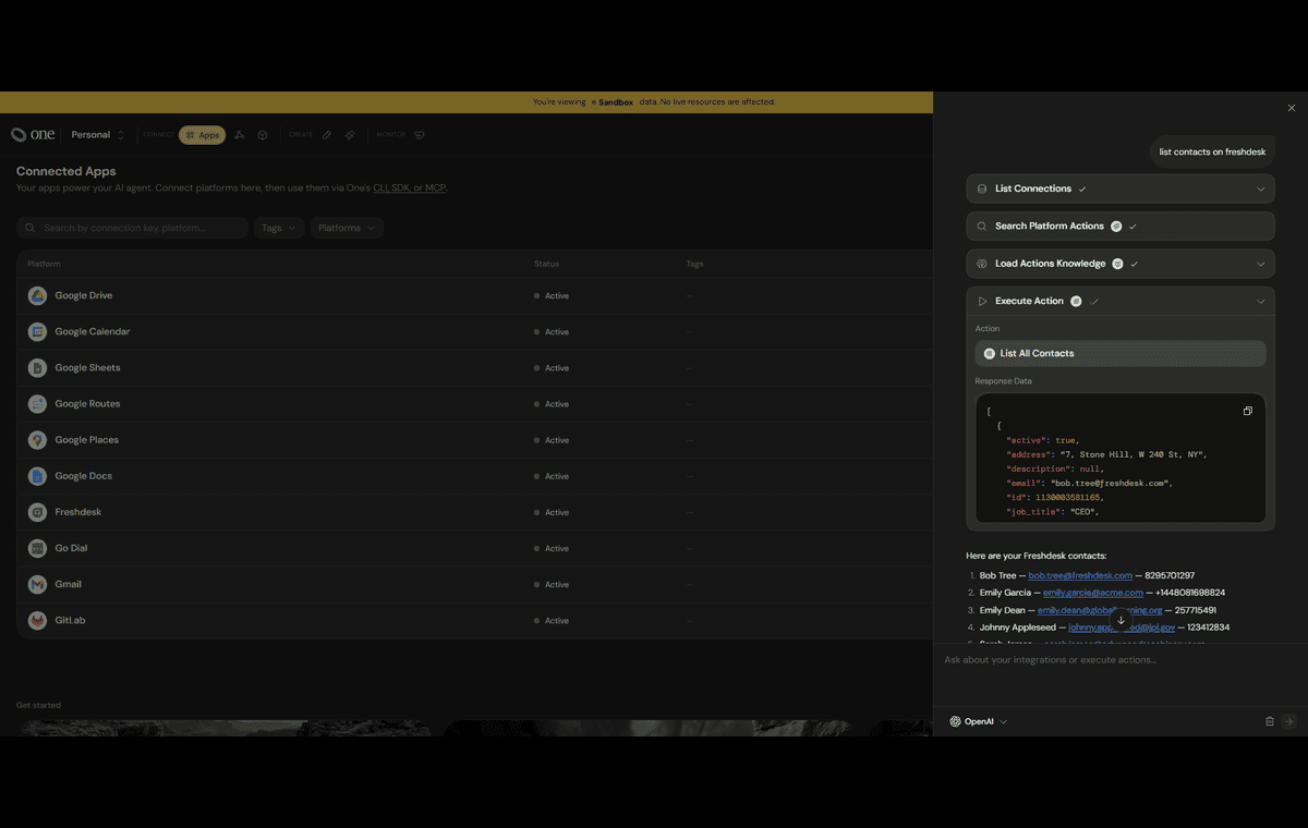 Screenshot of One