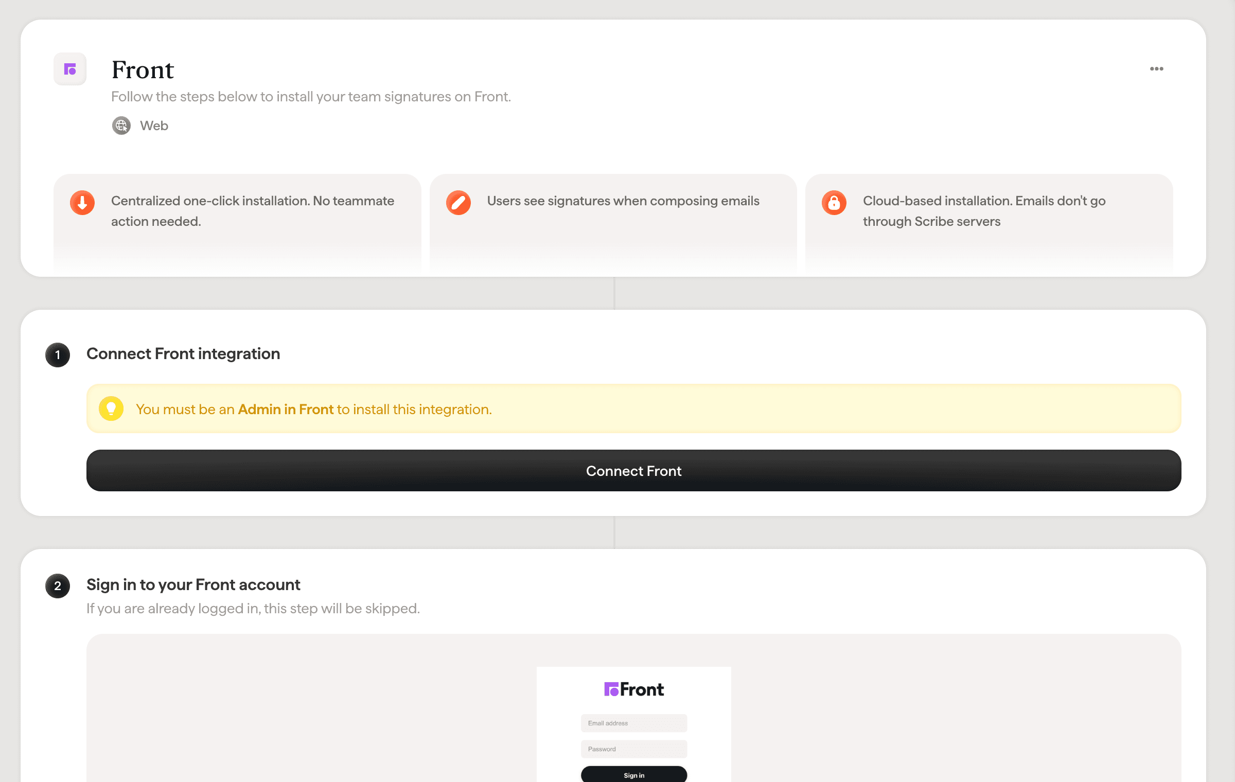 Screenshot of Scribe