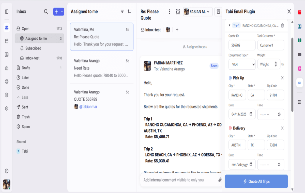 Screenshot of Tabi Connect