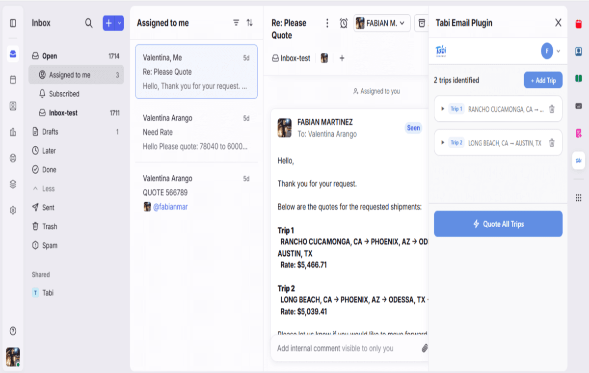 Screenshot of Tabi Connect