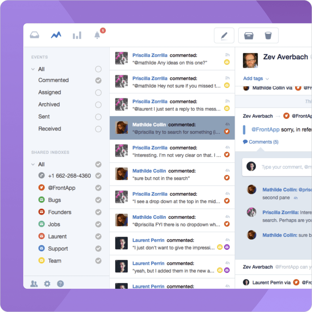 Shared inbox