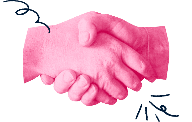 Handshake illustration