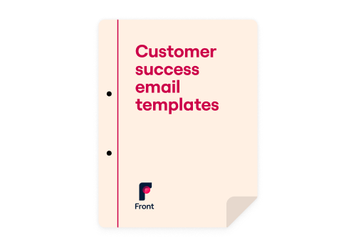 Customer success email templates