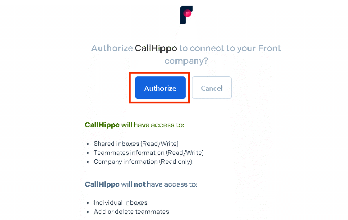 Screenshot of CallHippo