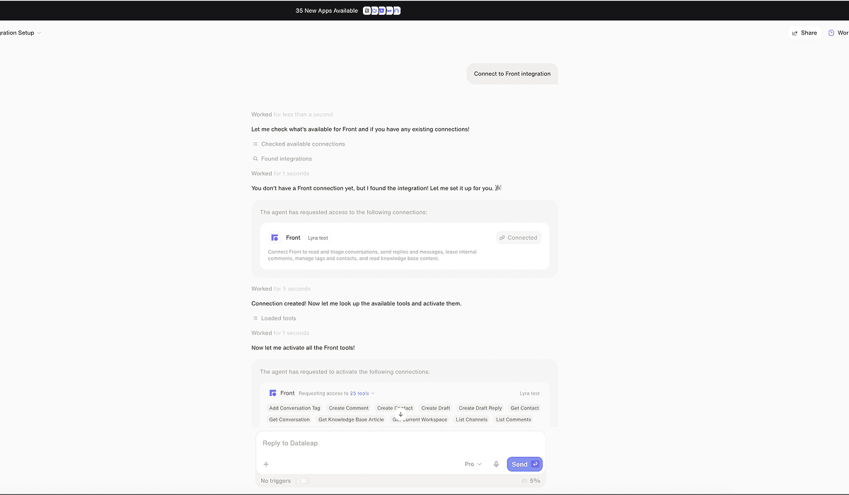 Screenshot of Dataleap