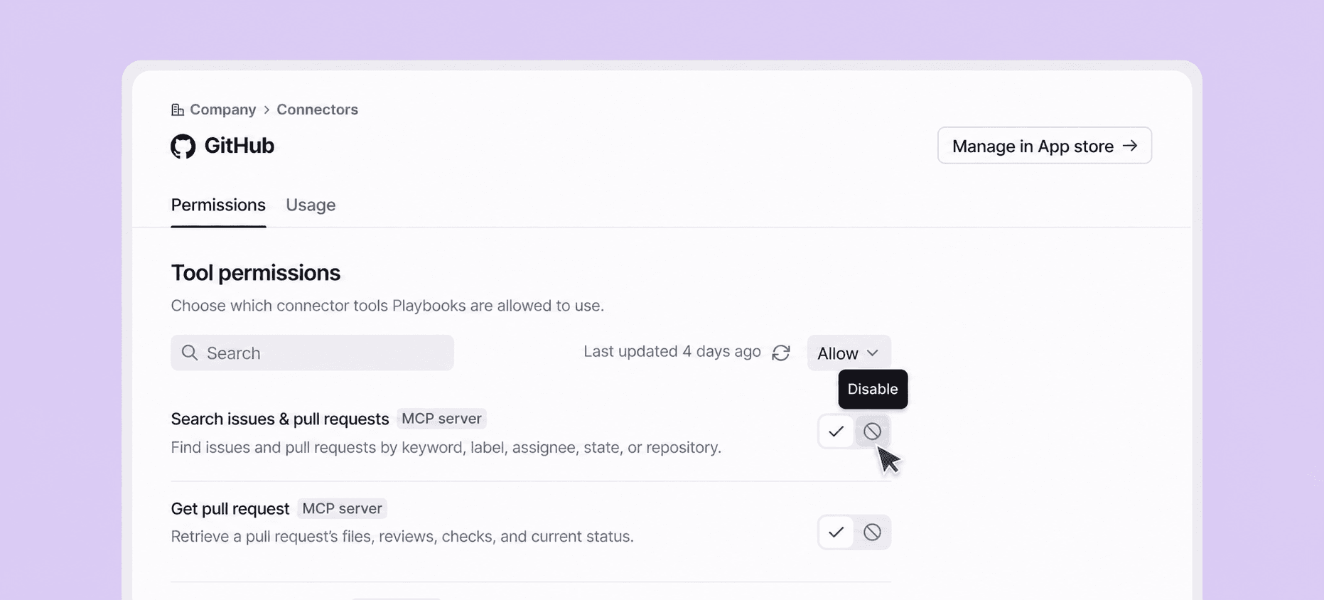 Screenshot of GitHub