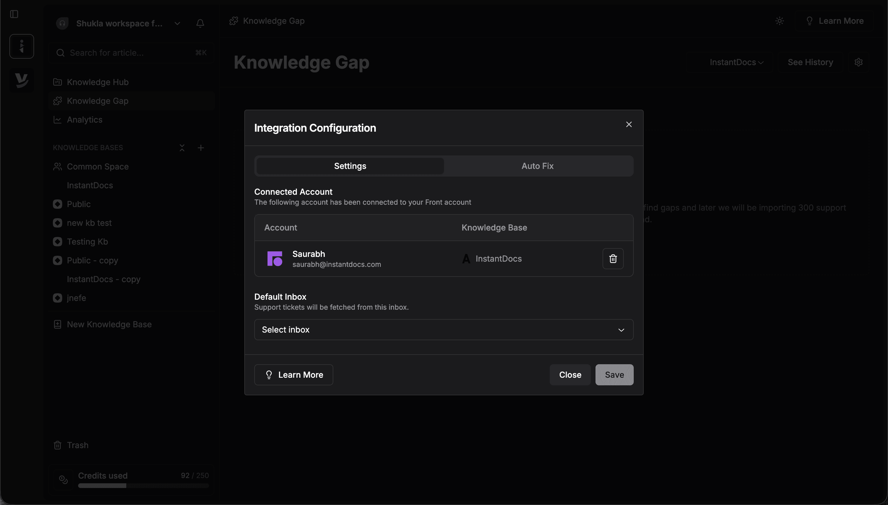 Screenshot of InstantDocs