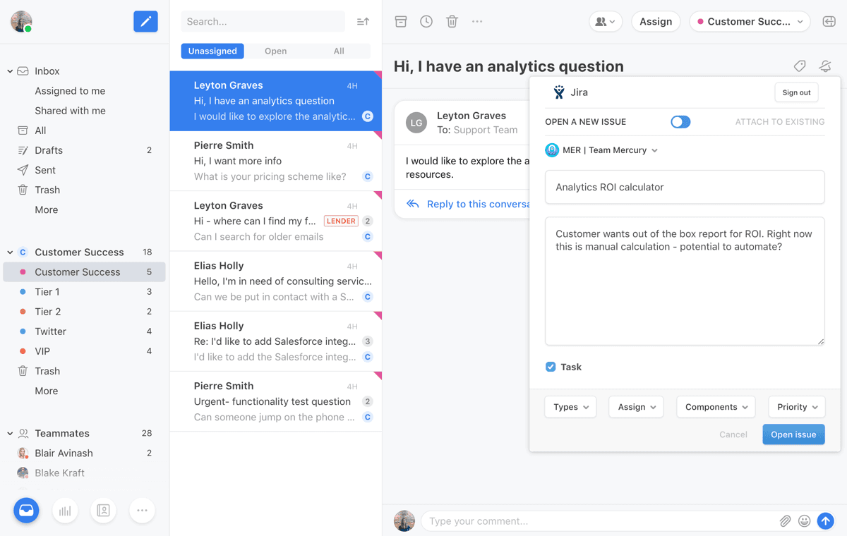 Screenshot of Jira