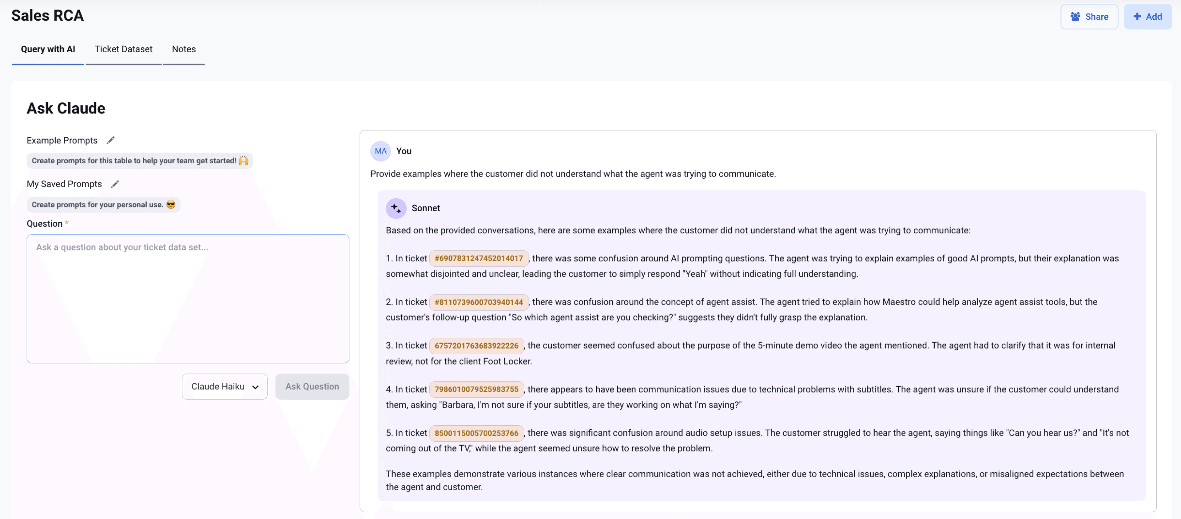 Screenshot of MaestroQA