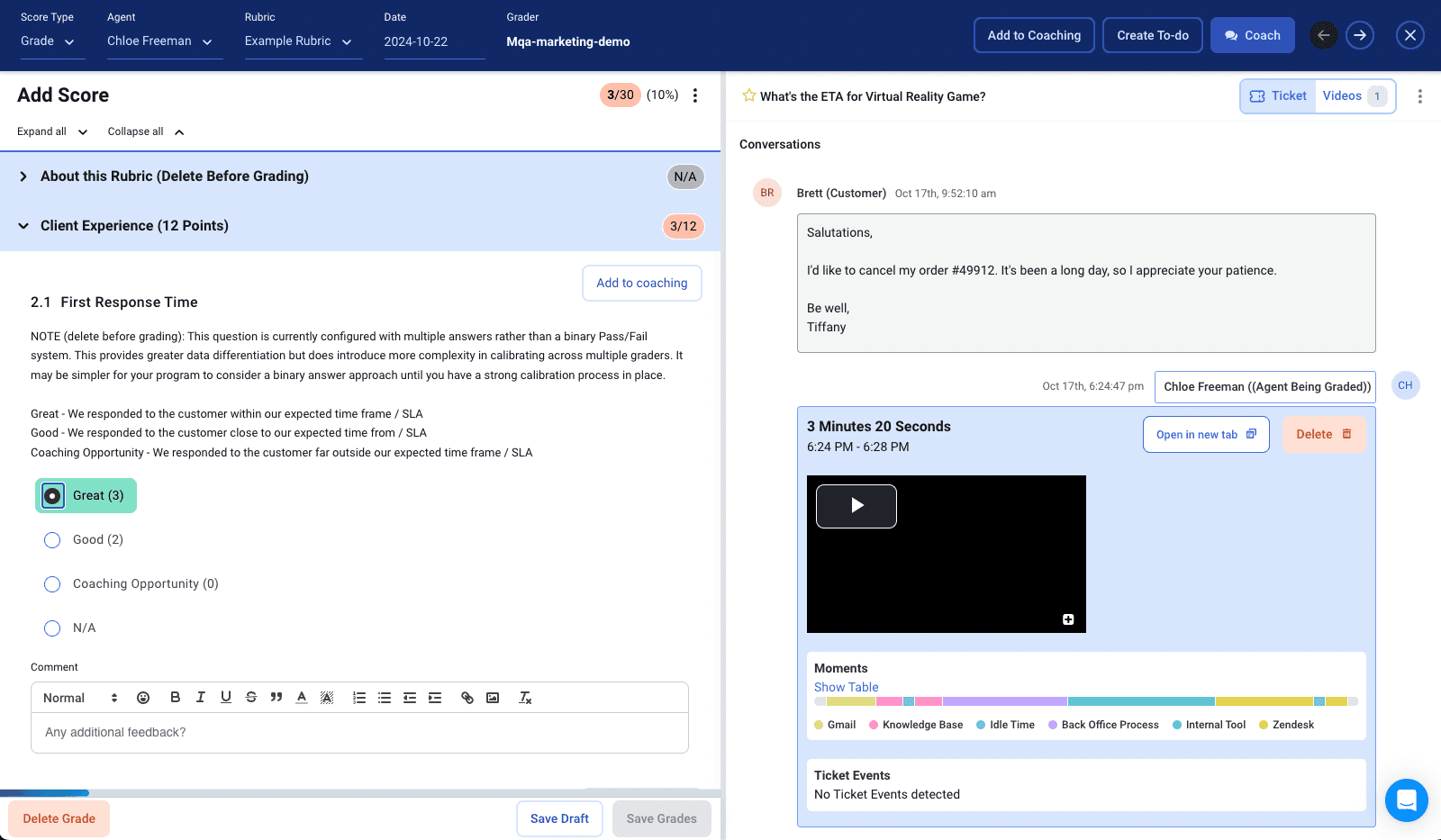 Screenshot of MaestroQA