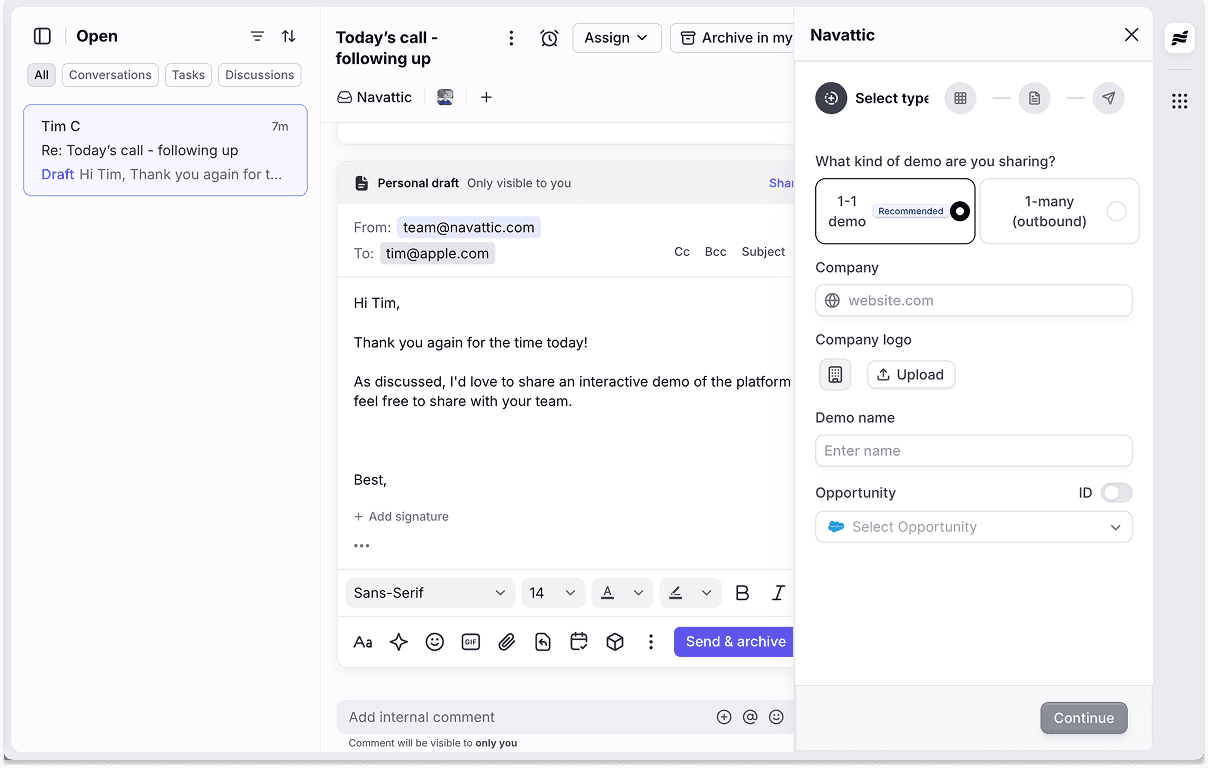 Screenshot of Navattic