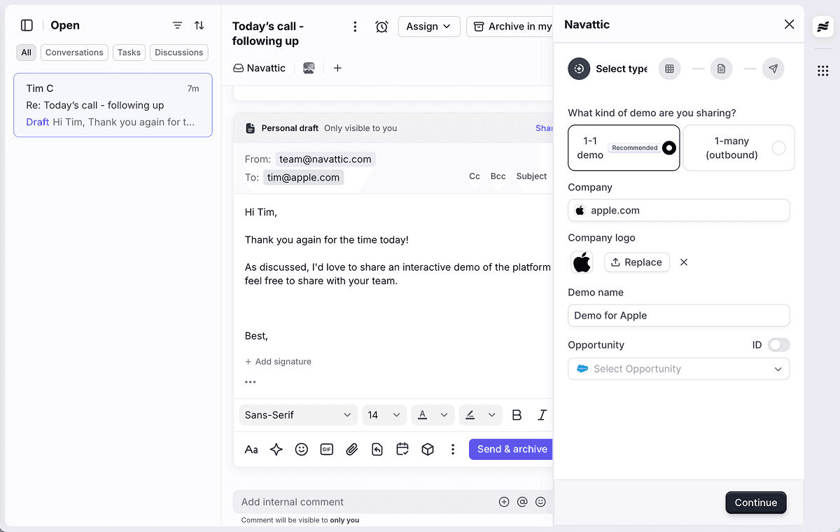Screenshot of Navattic