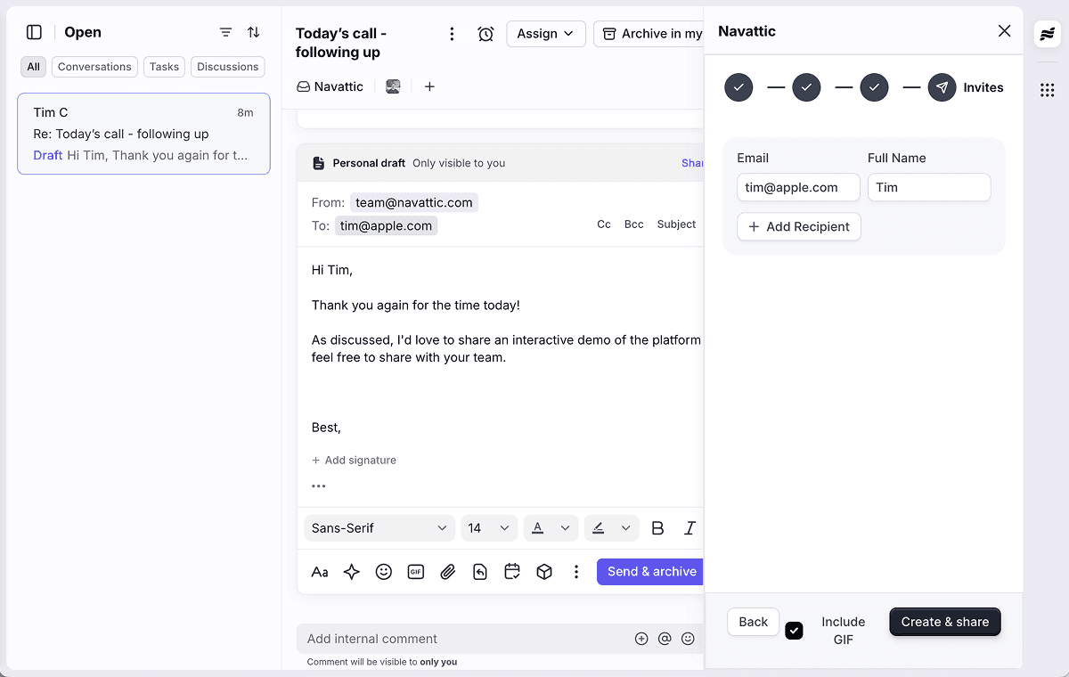 Screenshot of Navattic