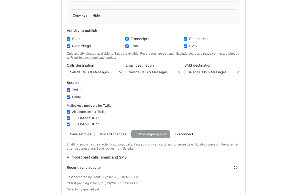 Screenshot of Saleda