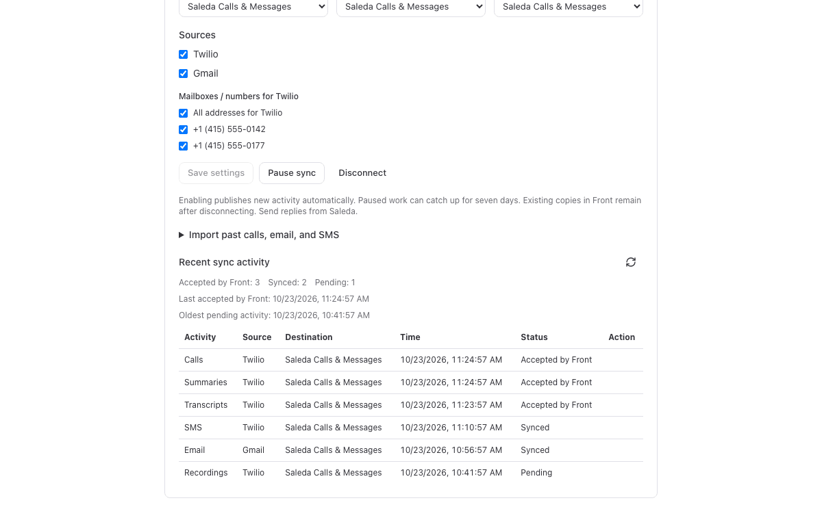 Screenshot of Saleda