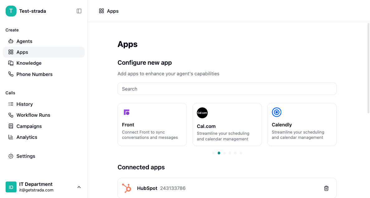Screenshot of Strada