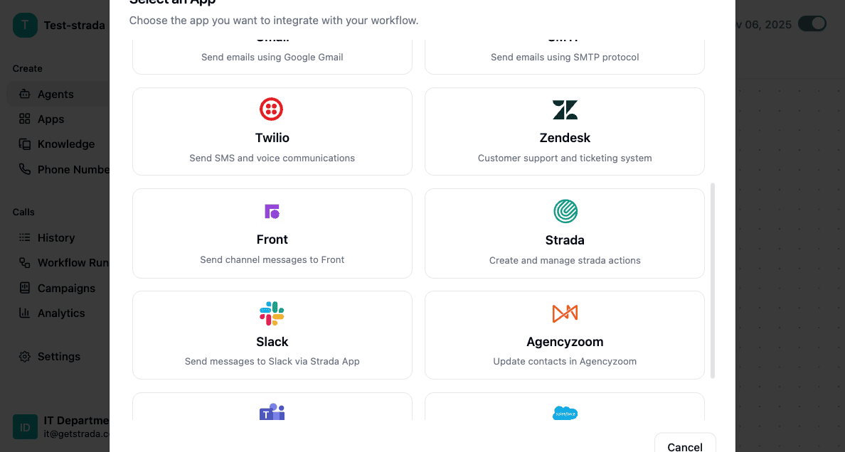 Screenshot of Strada