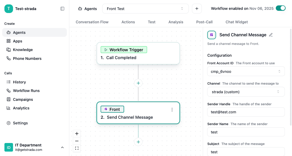 Screenshot of Strada