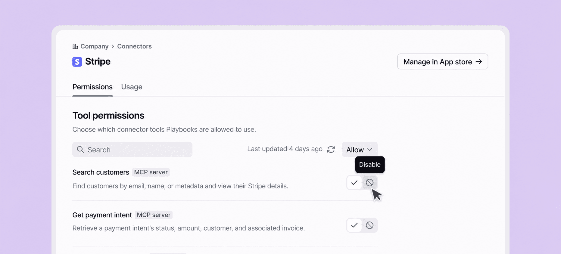 Screenshot of Stripe