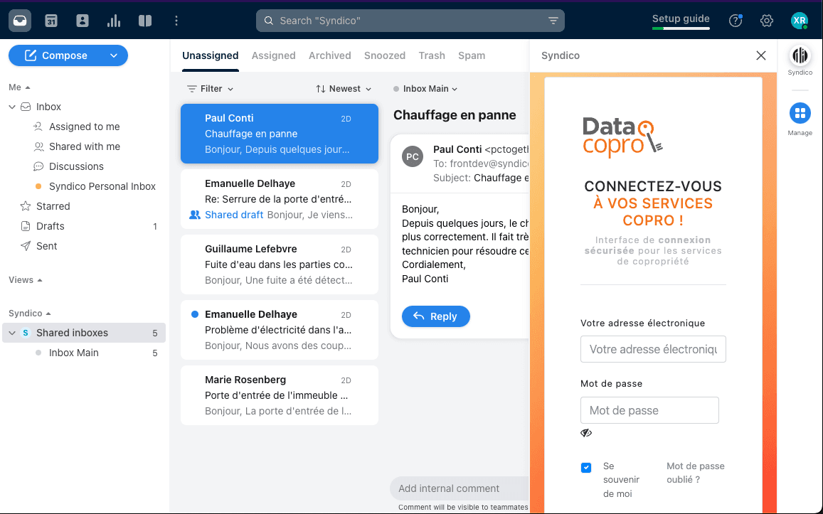 Screenshot of Syndico