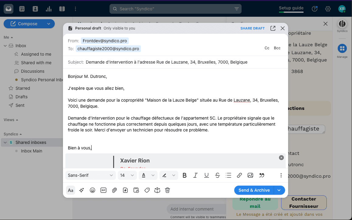 Screenshot of Syndico
