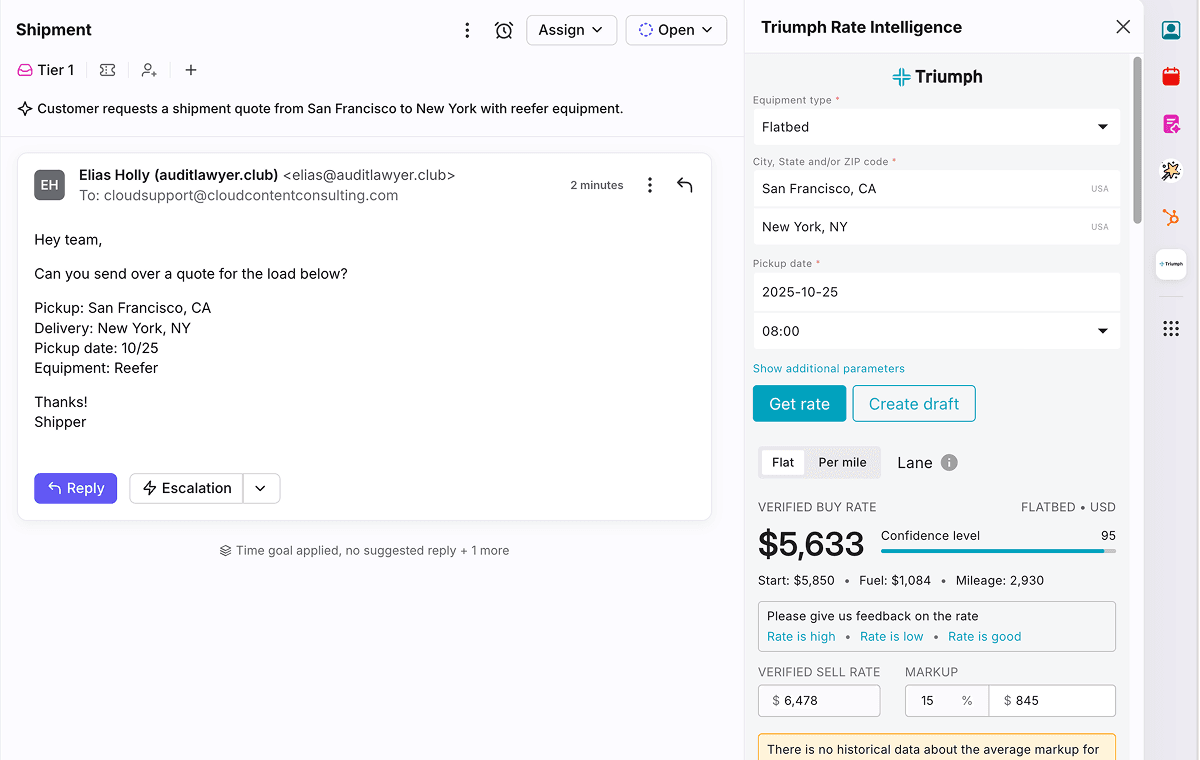 Screenshot of Triumph (Technical Services)