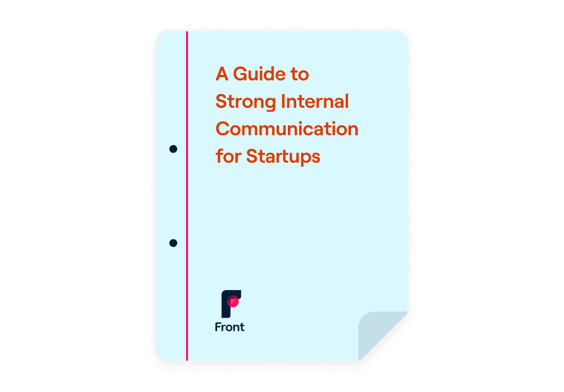 Guide to strong internal communication for startups