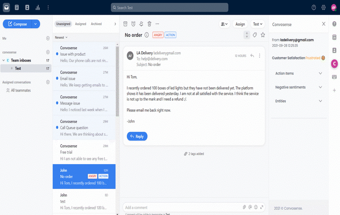Screenshot of Convosense