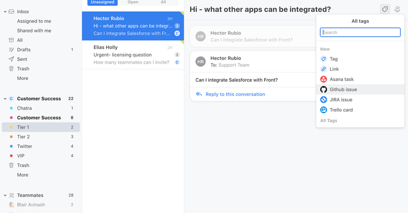 GitHub Integration | Front