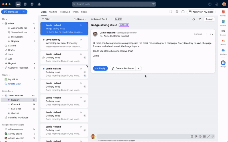 Screenshot of Jira