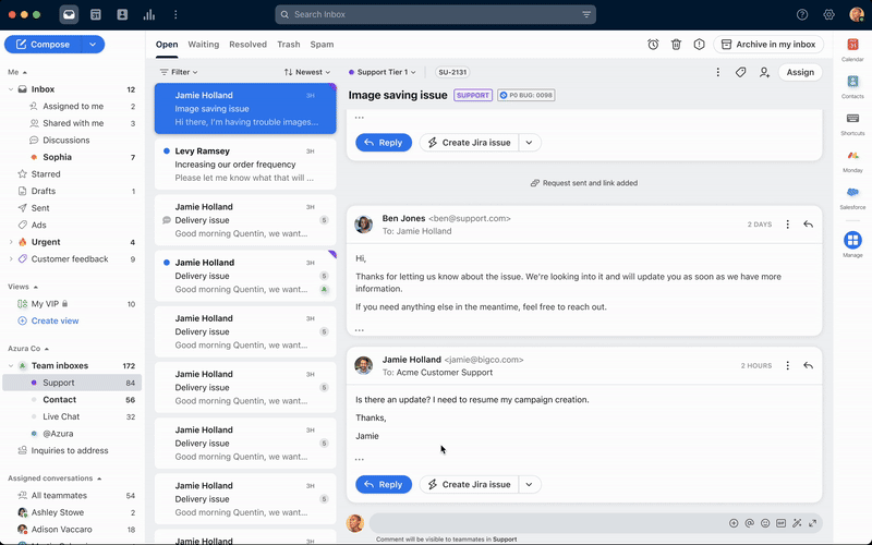 Screenshot of Jira