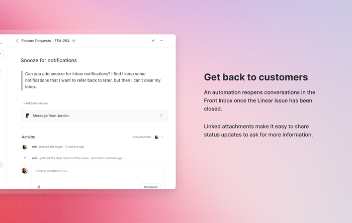 Screenshot of Linear