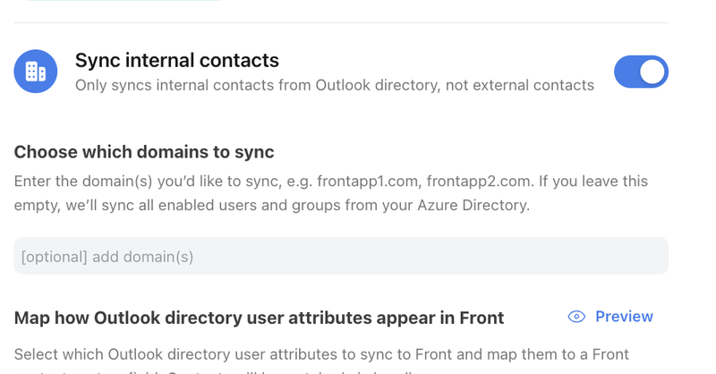 mail front office outlook