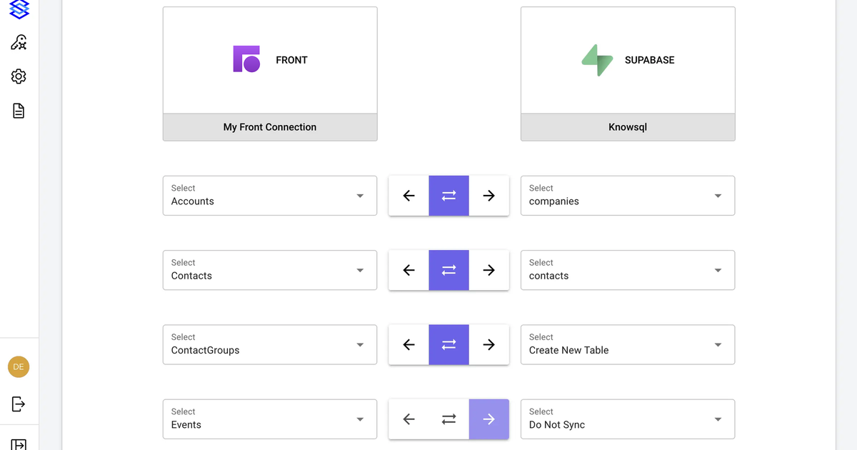 Stacksync Integration | Front