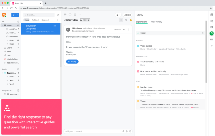 Screenshot of Stonly