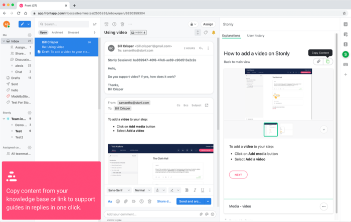Screenshot of Stonly