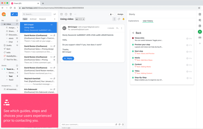 Screenshot of Stonly